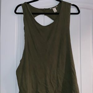 Open Twisted Back Tank Top